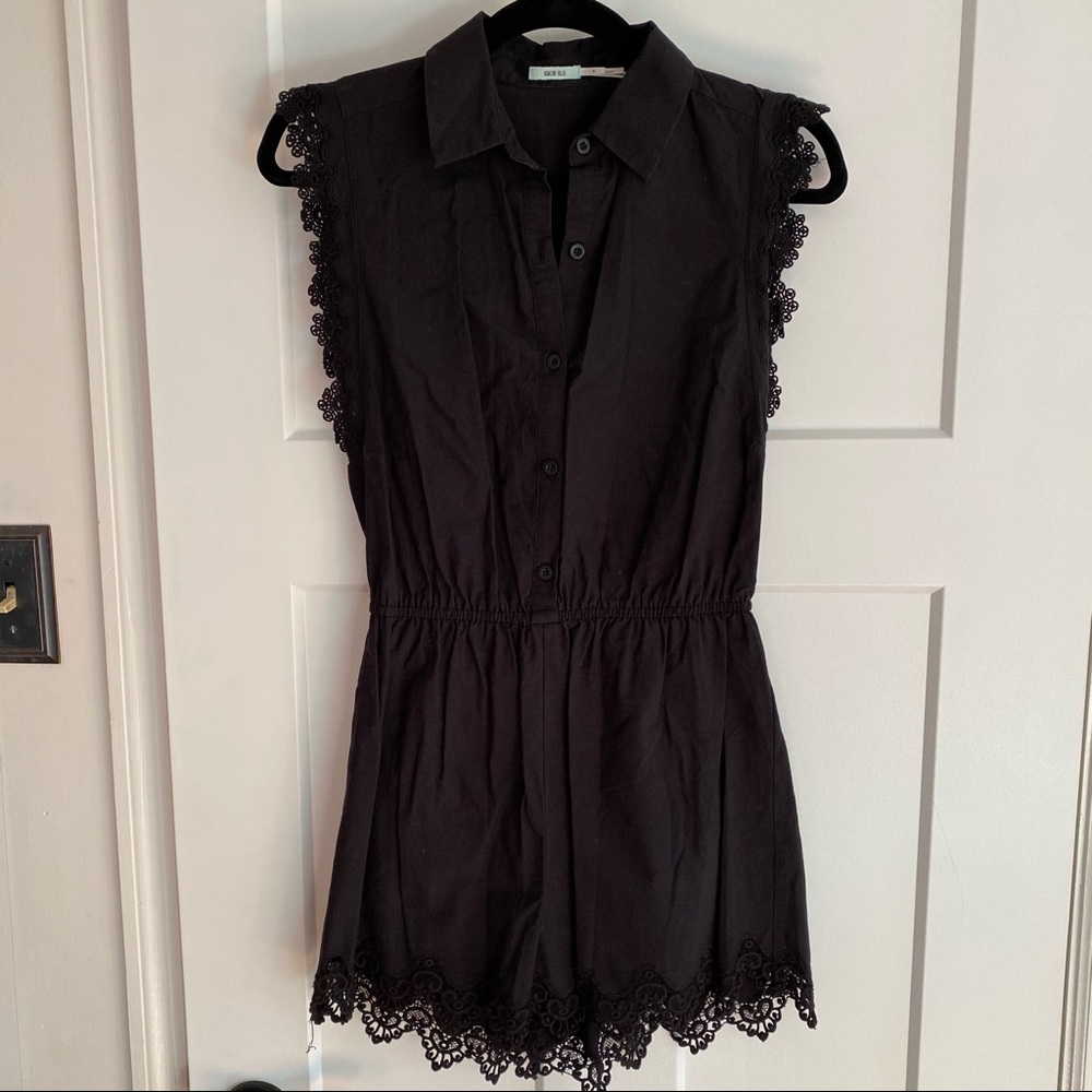 UO Kimchi Blue Black Romper
